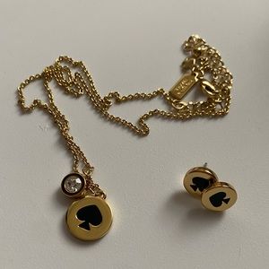 Kate Spade Spade Necklace and Earring Set